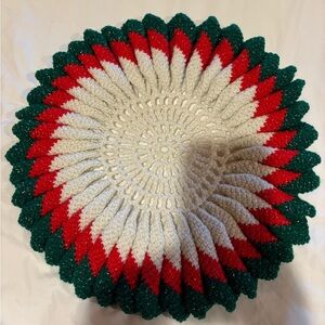 Festive Handmade Crochet Holiday Christmas Doily